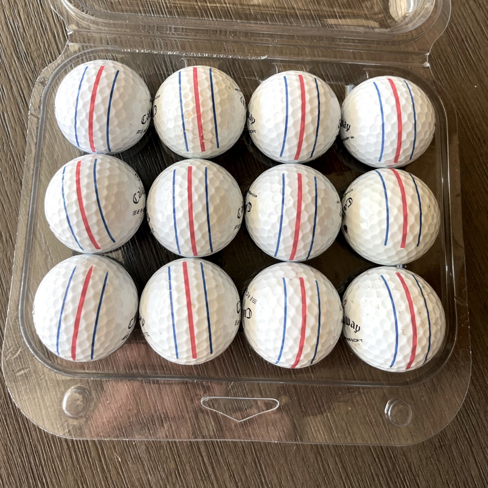 12 Used Callaway Triple Track Golf Balls